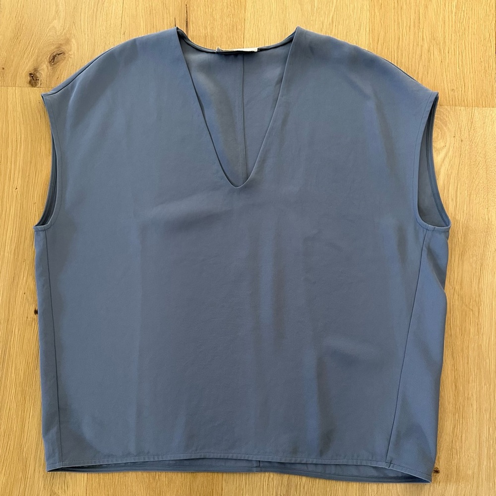 Everlane Blue Boxy Tank Top